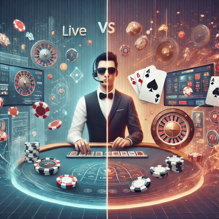 Kumpi on parempi: live-jakajat vai virtuaaliset kasinopelit?